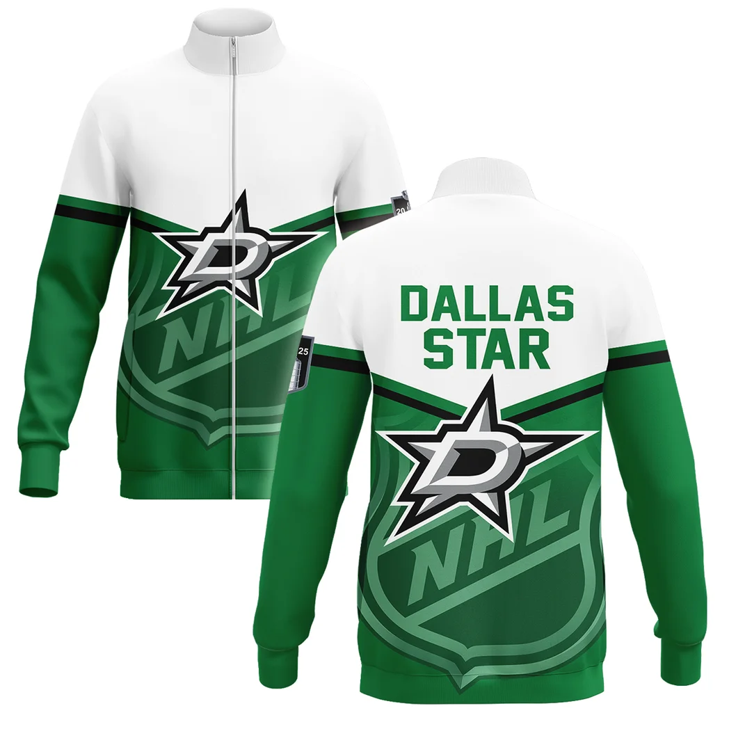 Cold Light Stand Collar Jacket, All-Day Comfort Fan Passion Jacket HVN1054DA