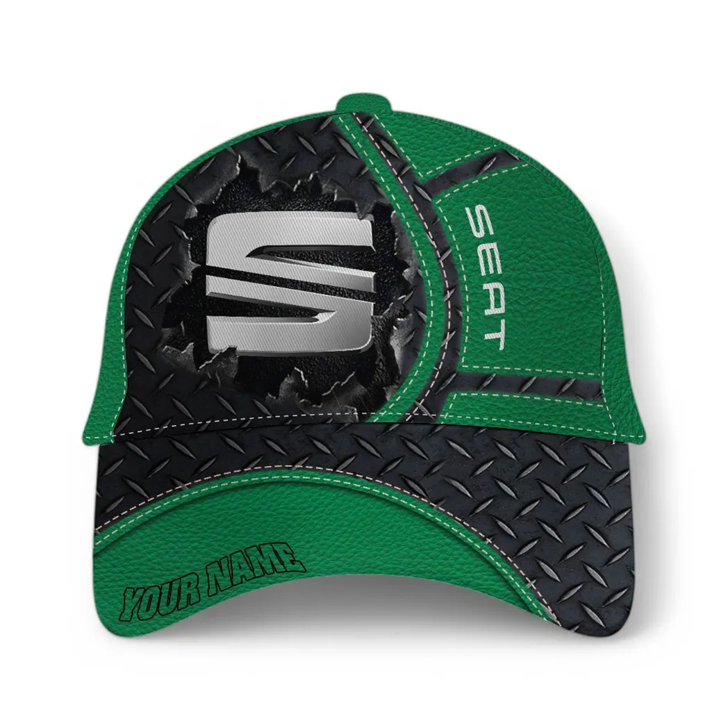 Compact Car Classic Cap, Custom Motor Baseball Cap For Auto Enthusiasts CAR490 - Green