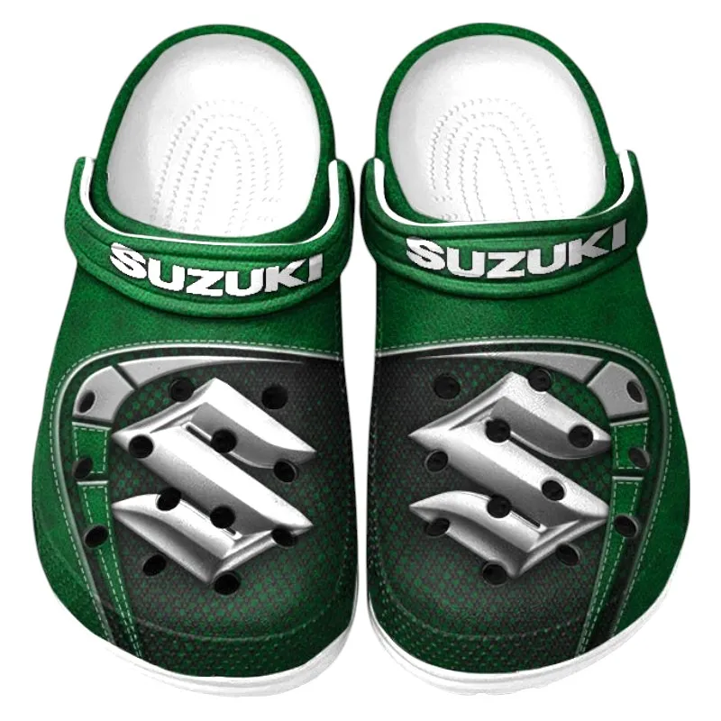 Compact Car Lover’s All Over Print Clog, Slip-On Shoes for Daily Comfort and Garage Style CAR177 - Green