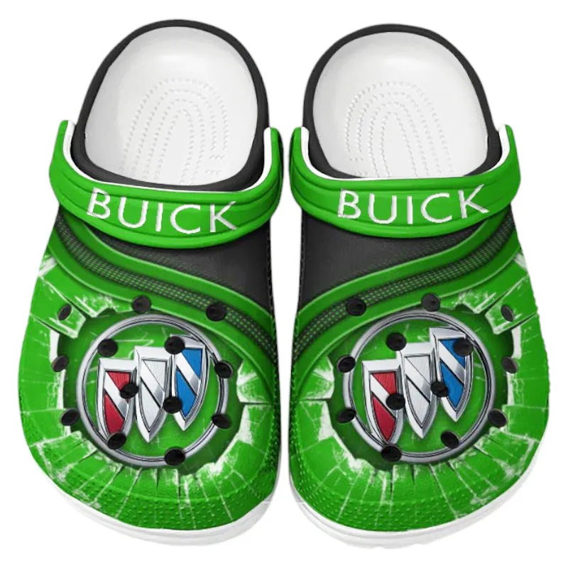 Compact SUV Culture Clog, Stylish All Over Print Lightweight Shoes for Auto Fans and Streetwear Style CAR188 - Green