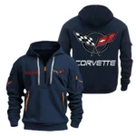 Exclusive Logo Hoodie Half Zipper For Iconic Speed Machine Enthusiasts, Gift For Iconic Speed Machine Fans CAR200 - Navy