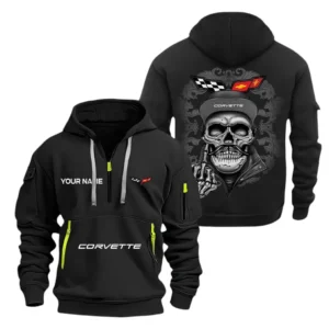 Hoodie Half Zipper Exclusive Logo Gift For Performance Roadster Enthusiasts CAR166 - Black
