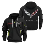 Performance Roadster Hoodie Half Zipper, Exclusive Logo Hoodie For Performance Roadster Enthusiasts CAR200 - Black