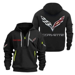 Performance Roadster Hoodie Half Zipper, Exclusive Logo Hoodie For Performance Roadster Enthusiasts CAR200 - Black
