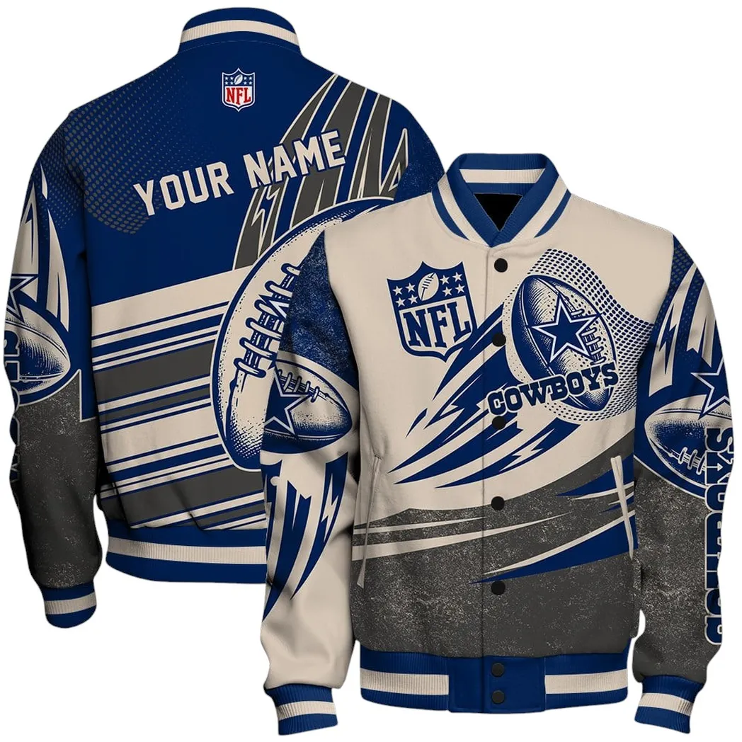 Cowboy Army Baseball Jacket, Stylish Baseball Fan Gear NFL770