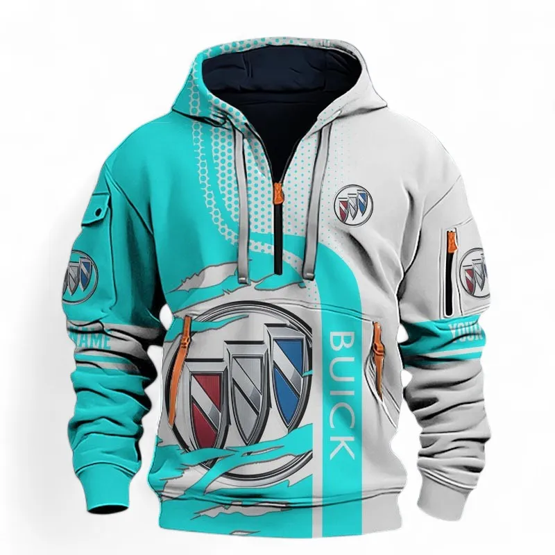 Crossover Vehicle Hoodie Half Zip 3D, Adventure-Ready Hoodie For Car Lovers CAR396 - Cyan