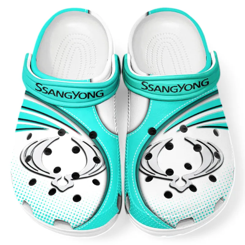 Custom 4x4 Crossover All Over Print Clog, Comfortable Slip-On Shoes for Everyday Wear CAR181 - Cyan