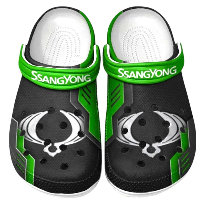 Custom 4x4 Crossover All Over Print Clog, Comfortable Slip-On Shoes for Everyday Wear CAR185 - Green