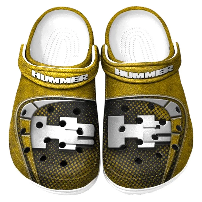 Custom 4x4 Utility Vehicle All Over Print Clog, Comfortable Slip-On Shoes for Everyday Wear CAR177 - Yellow