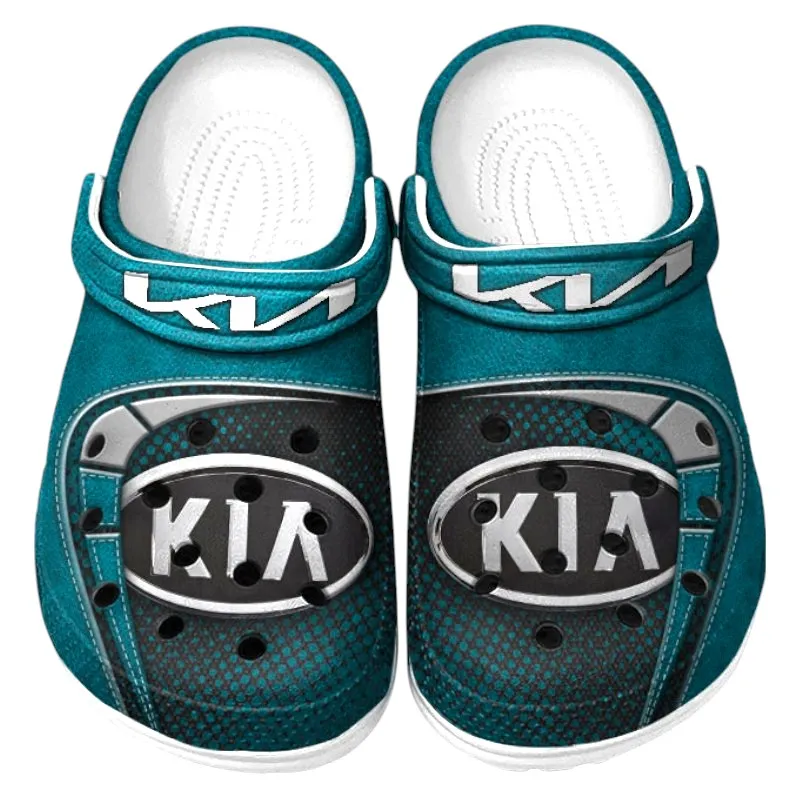 Custom Affordable Auto All Over Print Clog, Comfortable Slip-On Shoes for Everyday Wear CAR177 - Cyan