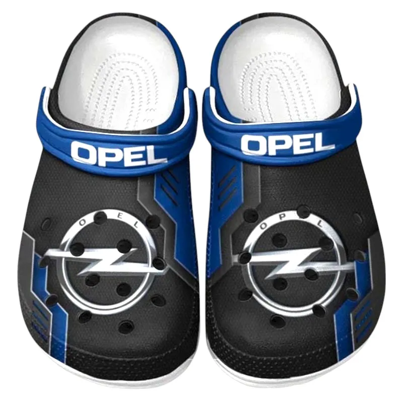 Custom Affordable Automobile All Over Print Clog, Comfortable Slip-On Shoes for Everyday Wear CAR185 - Blue