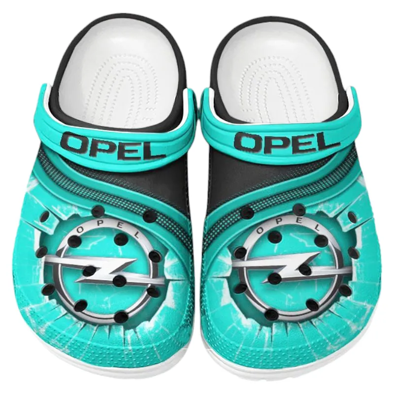 Custom Affordable Automobile All Over Print Clog, Comfortable Slip-On Shoes for Everyday Wear CAR188 - Cyan