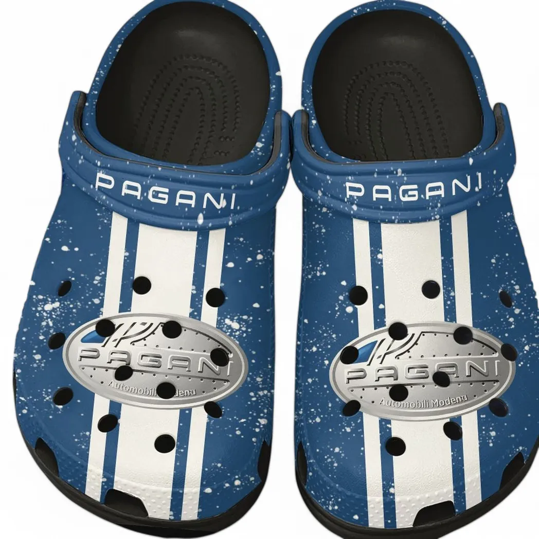 Custom Affordable Automobile All Over Print Clog, Comfortable Slip-On Shoes for Everyday Wear CAR620 - Black