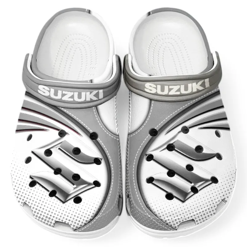 Custom City-Friendly Auto Inspired Clog All Over Print, Comfortable Slip-On Footwear for Auto Fans CAR181 - Gray