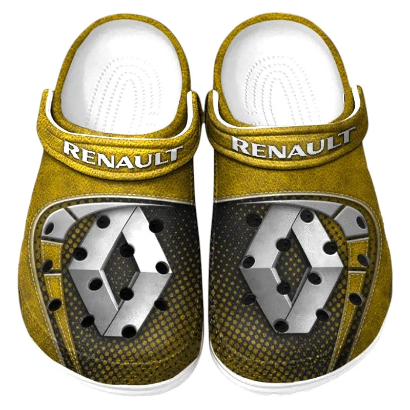 Custom City-Friendly Car Inspired Clog All Over Print, Comfortable Slip-On Footwear for Auto Fans CAR177 - Yellow