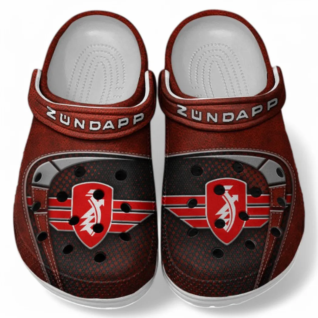 Custom Classic Motorcycle Inspired Clog All Over Print, Comfortable Slip-On Footwear for Auto Fans CAR183 - Red