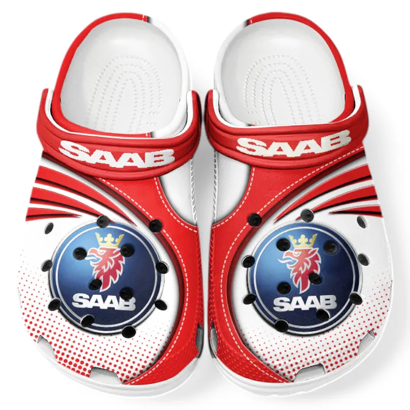 Custom Compact Sedan All Over Print Clog, Comfortable Slip-On Shoes for Everyday Wear CAR181 - Red