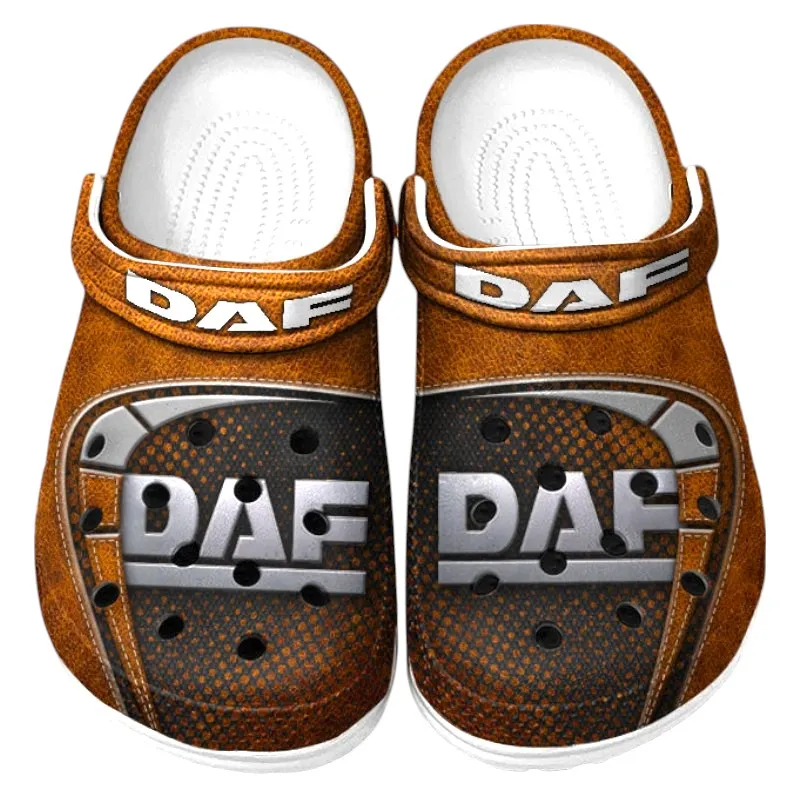 Custom Compact SUV All Over Print Clog, Comfortable Slip-On Shoes for Everyday Wear CAR177 - Orange