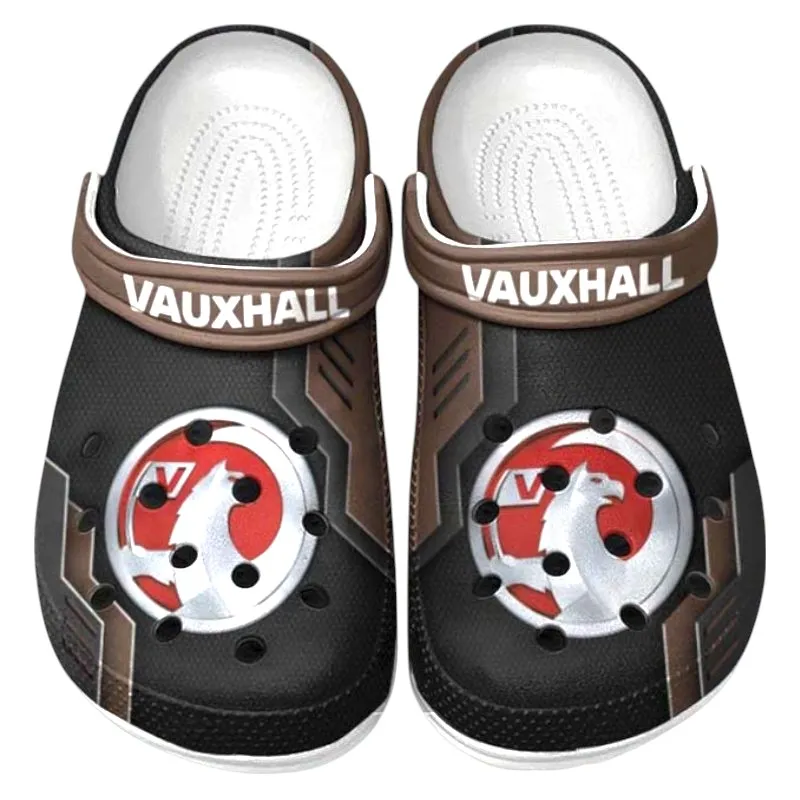 Custom Compact SUV Inspired Clog All Over Print, Comfortable Slip-On Footwear for Auto Fans CAR185 - Brown