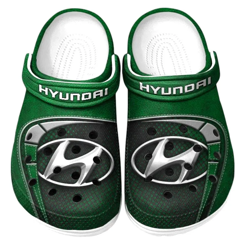 Custom Crossover Inspired Clog All Over Print, Comfortable Slip-On Footwear for Auto Fans CAR177 - Green