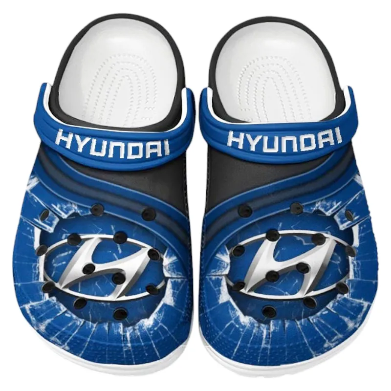 Custom Crossover Inspired Clog All Over Print, Comfortable Slip-On Footwear for Auto Fans CAR188 - Blue
