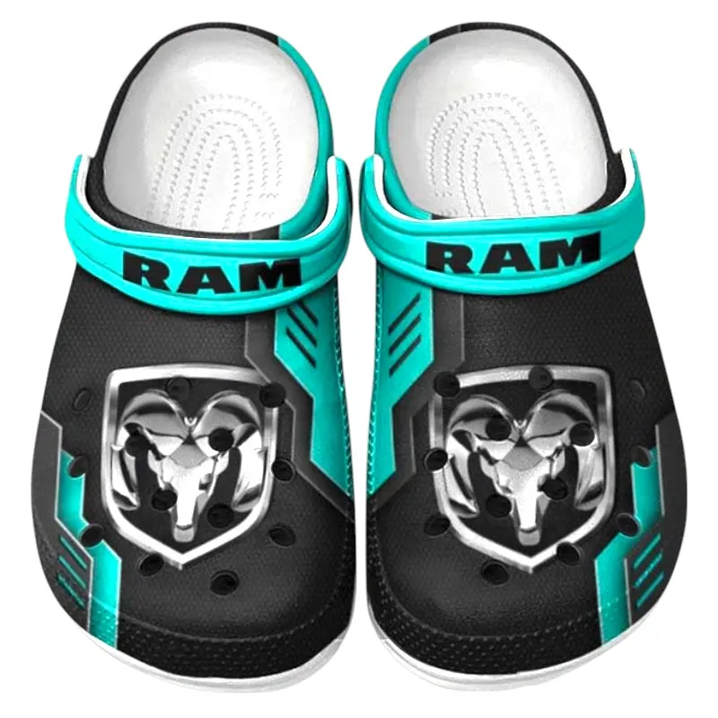 Custom Durable Workhorse Vehicle All Over Print Clog, Comfortable Slip-On Shoes for Everyday Wear CAR185 - Cyan