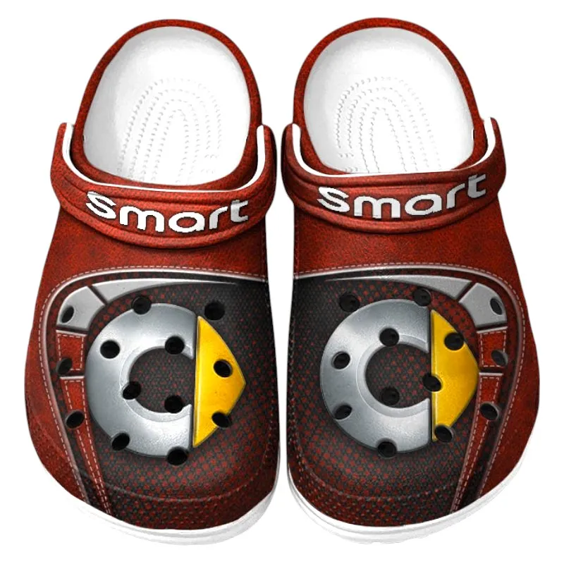 Custom Eco-Friendly Car All Over Print Clog, Comfortable Slip-On Shoes for Everyday Wear CAR177 - Red