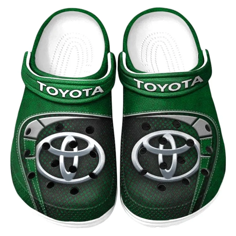 Custom Eco-Friendly Vehicle Inspired Clog All Over Print, Comfortable Slip-On Footwear for Auto Fans CAR177 - Green