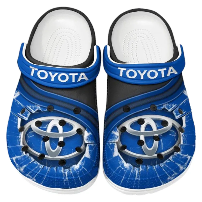 Custom Eco-Friendly Vehicle Inspired Clog All Over Print, Comfortable Slip-On Footwear for Auto Fans CAR188 - Blue