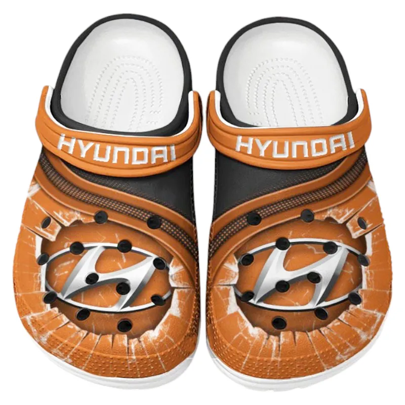 Custom Electric Car All Over Print Clog, Comfortable Slip-On Shoes for Everyday Wear CAR188 - Orange