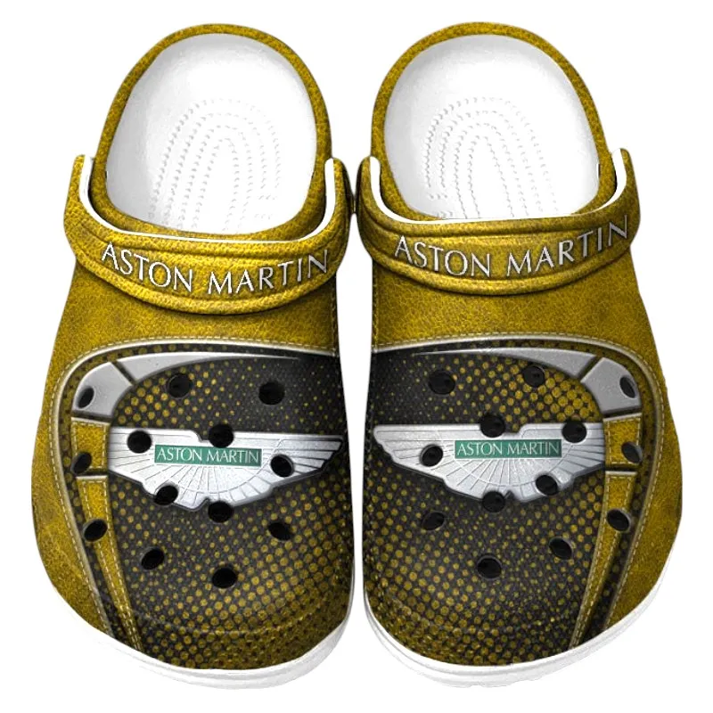 Custom Elegant Grand Tourer All Over Print Clog, Comfortable Slip-On Shoes for Everyday Wear CAR177 - Yellow