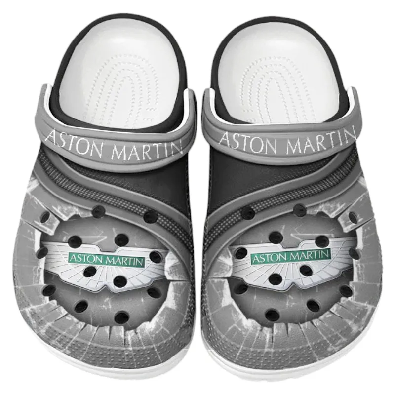 Custom Elegant Grand Tourer All Over Print Clog, Comfortable Slip-On Shoes for Everyday Wear CAR188 - Gray