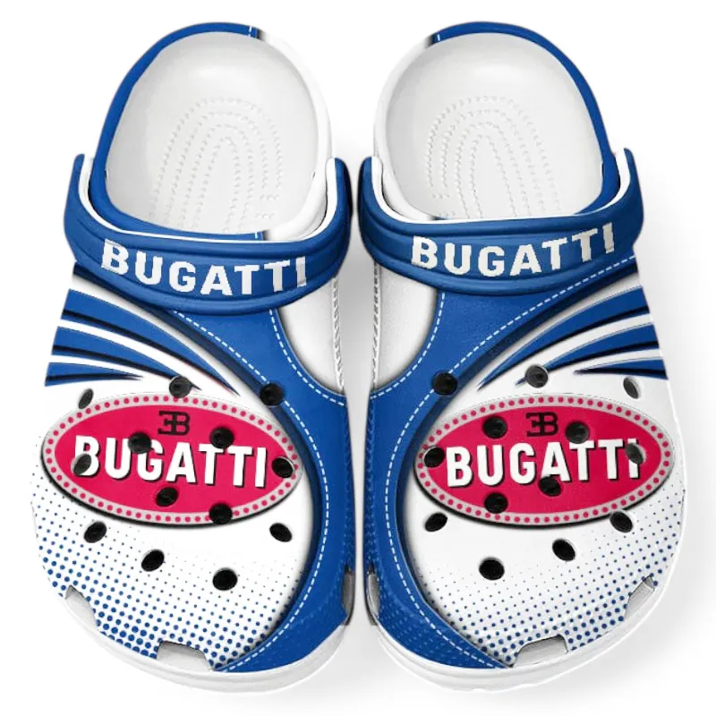 Custom Elite Roadster All Over Print Clog, Comfortable Slip-On Shoes for Everyday Wear CAR181 - Blue