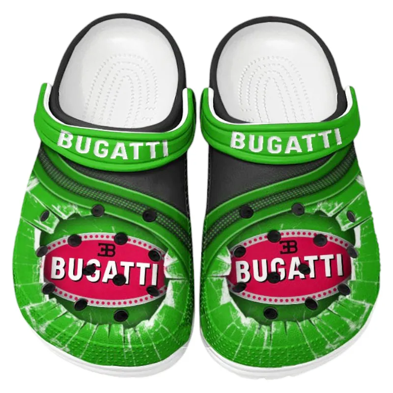 Custom Elite Roadster All Over Print Clog, Comfortable Slip-On Shoes for Everyday Wear CAR188 - Green