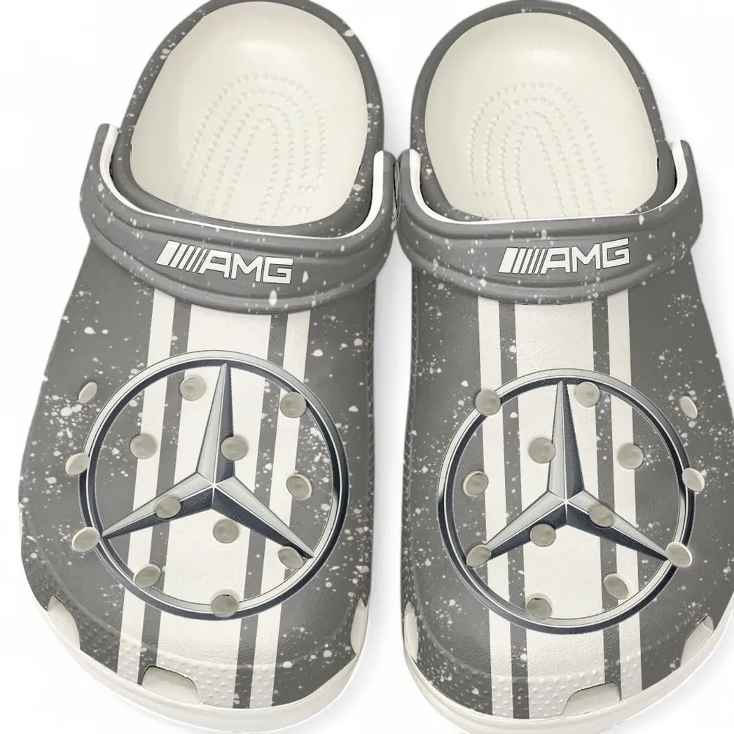 Custom Elite Sports Vehicle Inspired Clog All Over Print, Comfortable Slip-On Footwear for Auto Fans CAR620 - White