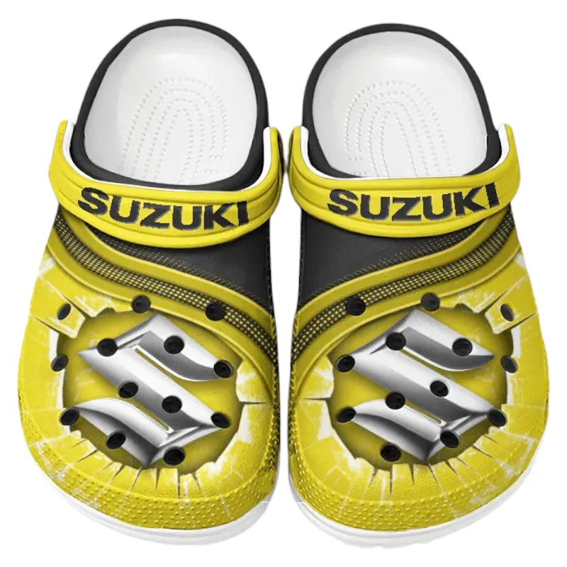 Custom Everyday Ride Inspired Clog All Over Print, Comfortable Slip-On Footwear for Auto Fans CAR188 - Yellow