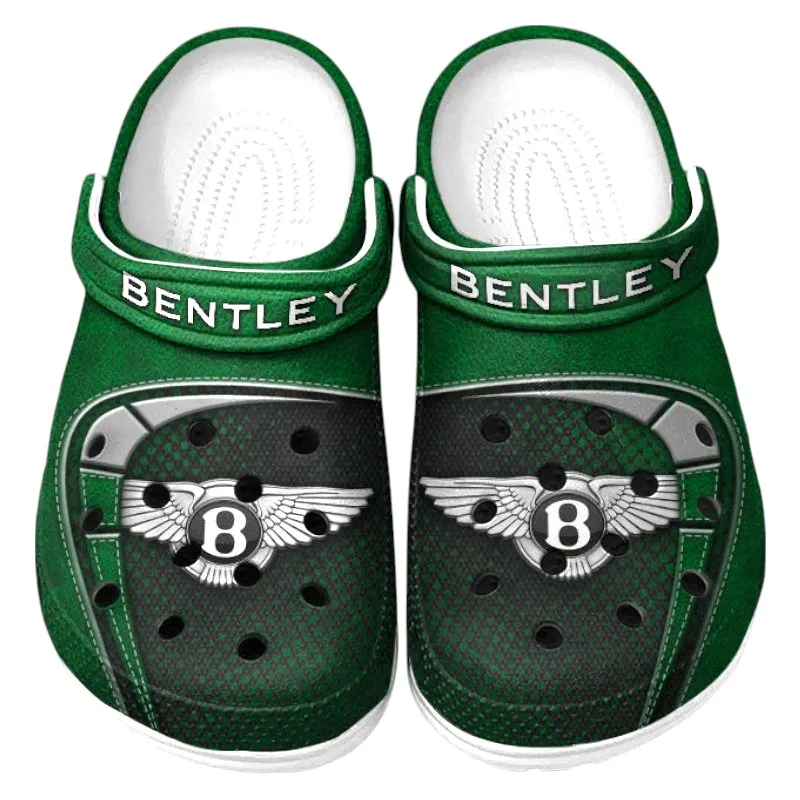 Custom Executive Touring Car All Over Print Clog, Comfortable Slip-On Shoes for Everyday Wear CAR177 - Green