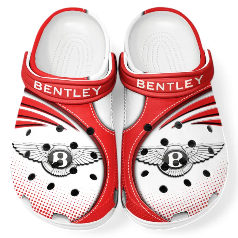 Custom Executive Touring Car All Over Print Clog, Comfortable Slip-On Shoes for Everyday Wear CAR181 - Red