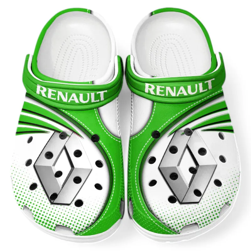 Custom Family Sedan All Over Print Clog, Comfortable Slip-On Shoes for Everyday Wear CAR181 - Green