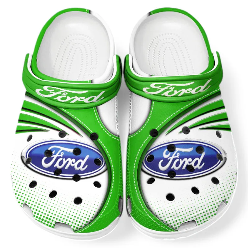 Custom Family Sedan All Over Print Clog, Comfortable Slip-On Shoes for Everyday Wear CAR181 - Green