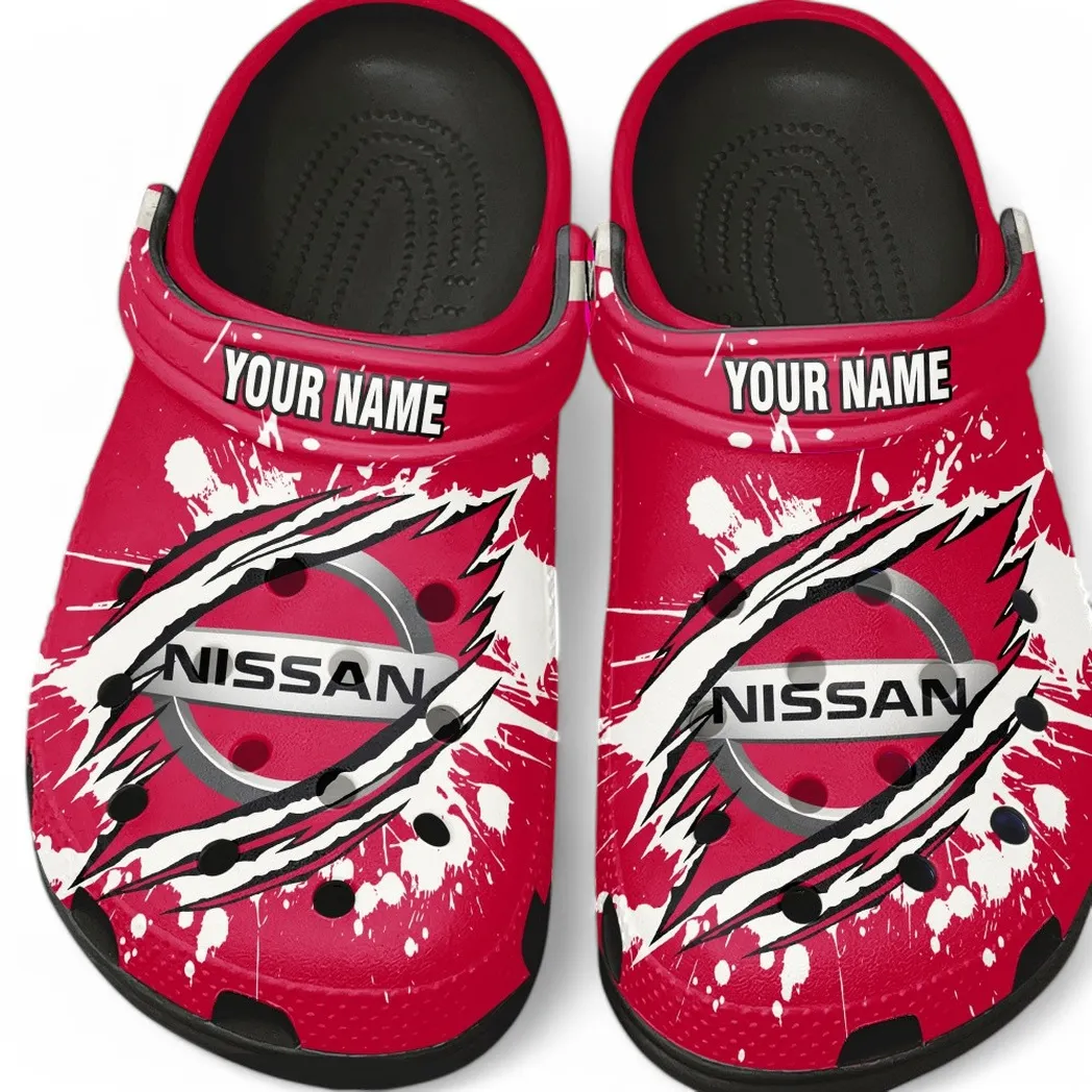 Custom Family Sedan Inspired Clog All Over Print, Comfortable Slip-On Footwear for Auto Fans CAR560 - Black