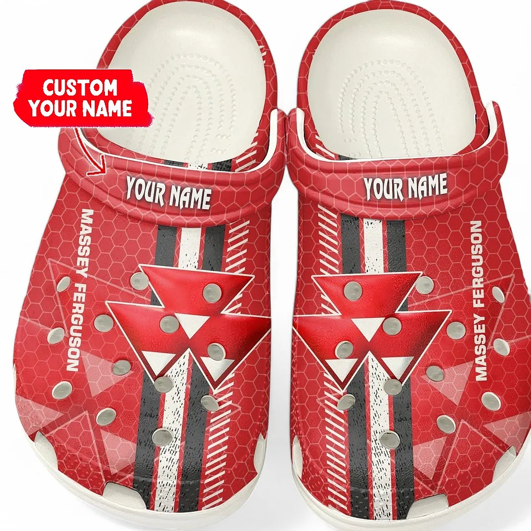 Custom Field Power Vehicle Inspired Clog All Over Print, Comfortable Slip-On Footwear for Auto Fans CAR820 - White