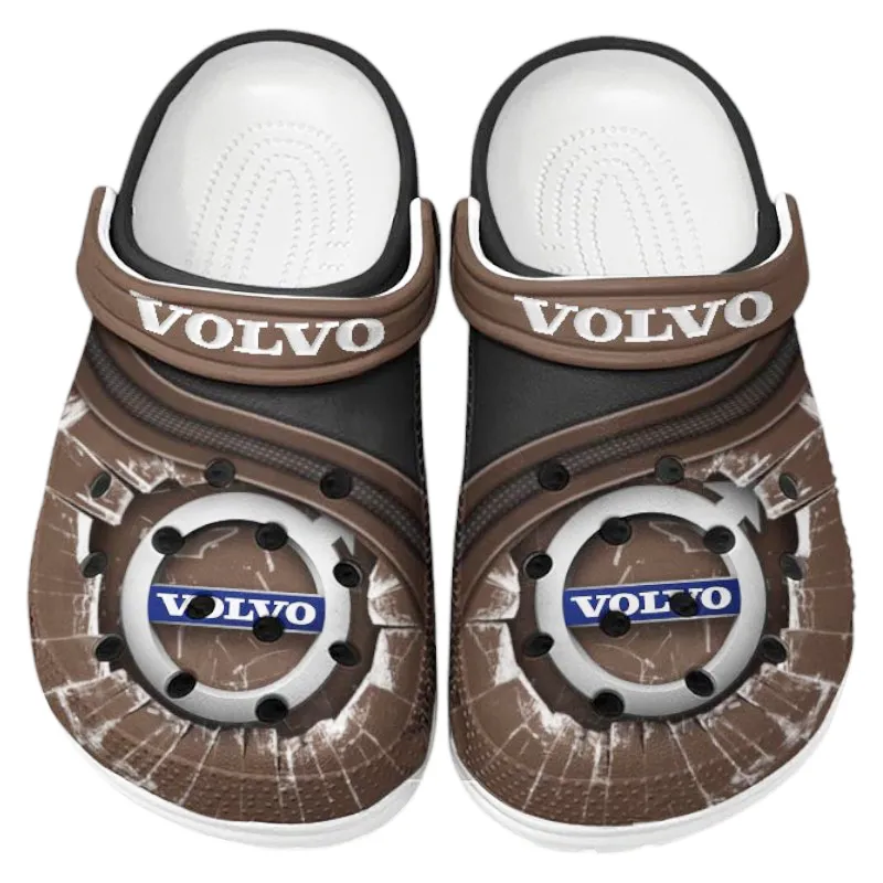 Custom Grand Touring Wagon All Over Print Clog, Comfortable Slip-On Shoes for Everyday Wear CAR188 - Brown