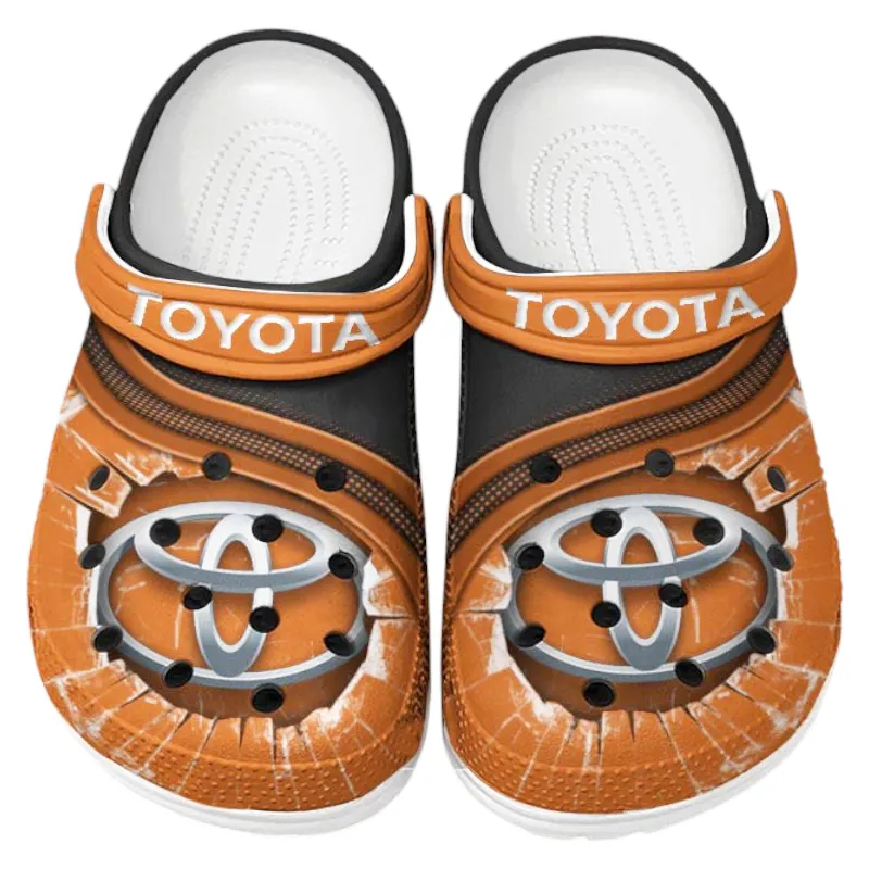 Custom Hatchback All Over Print Clog, Comfortable Slip-On Shoes for Everyday Wear CAR188 - Orange