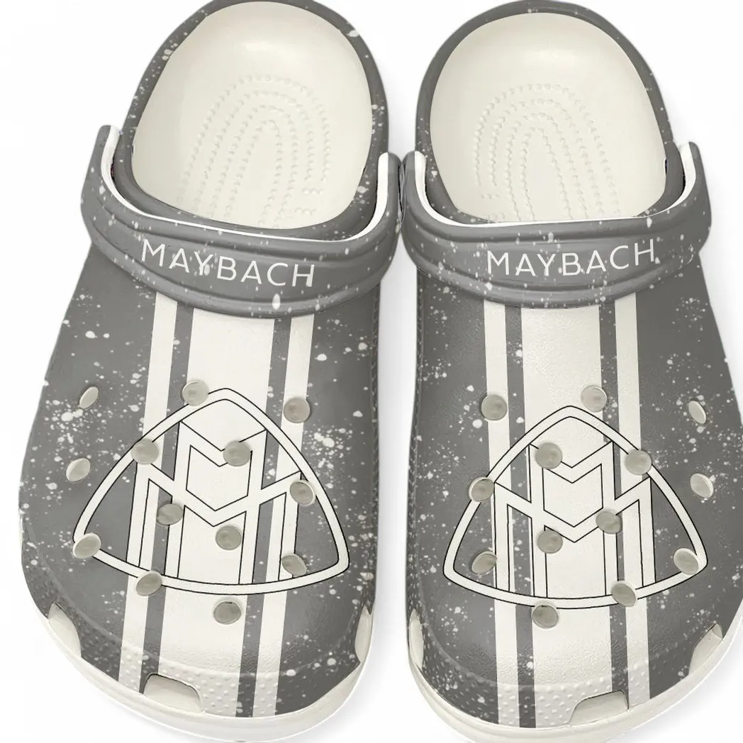 Custom High-End Luxury Auto All Over Print Clog, Comfortable Slip-On Shoes for Everyday Wear CAR620 - White