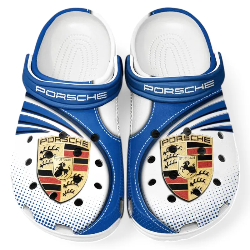 Custom Luxury Coupe All Over Print Clog, Comfortable Slip-On Shoes for Everyday Wear CAR181 - Blue