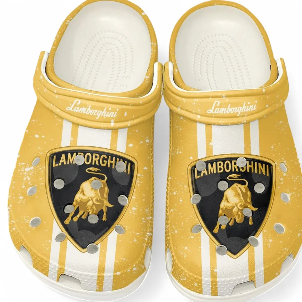 Custom Luxury Performance Vehicle Inspired Clog All Over Print, Comfortable Slip-On Footwear for Auto Fans CAR620 - White