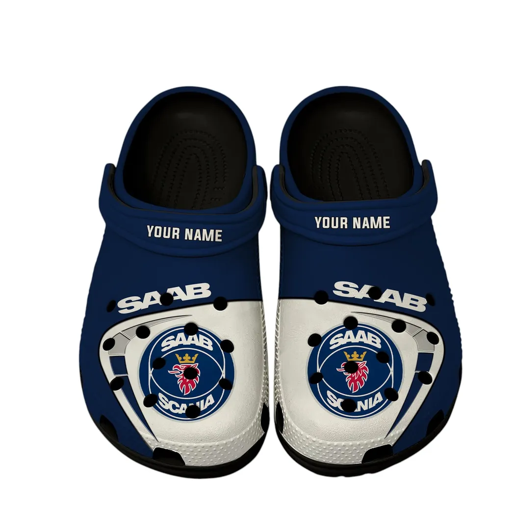 Custom Mid-Size Car Inspired Clog All Over Print, Comfortable Slip-On Footwear for Auto Fans CAR168 - Black