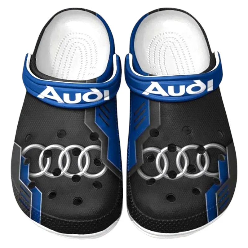 Custom Modern Design Coupe All Over Print Clog, Comfortable Slip-On Shoes for Everyday Wear CAR185 - Blue