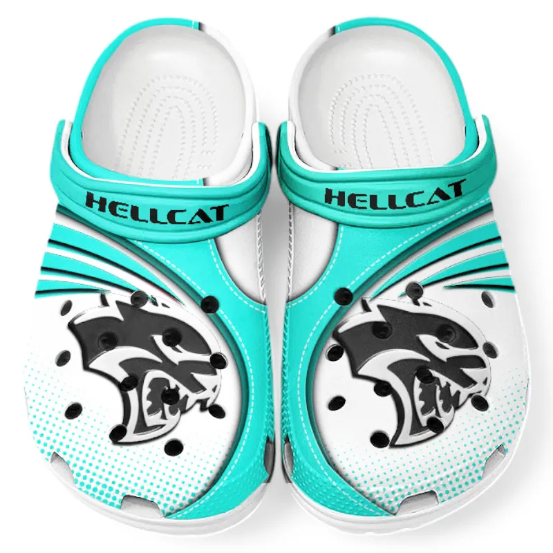 Custom Power Car Inspired Clog All Over Print, Comfortable Slip-On Footwear for Auto Fans CAR181 - Cyan
